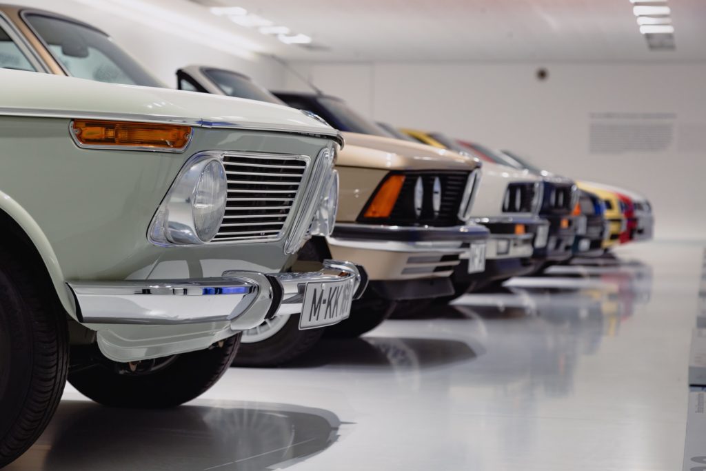 line-of-used-cars-in-a-showroom