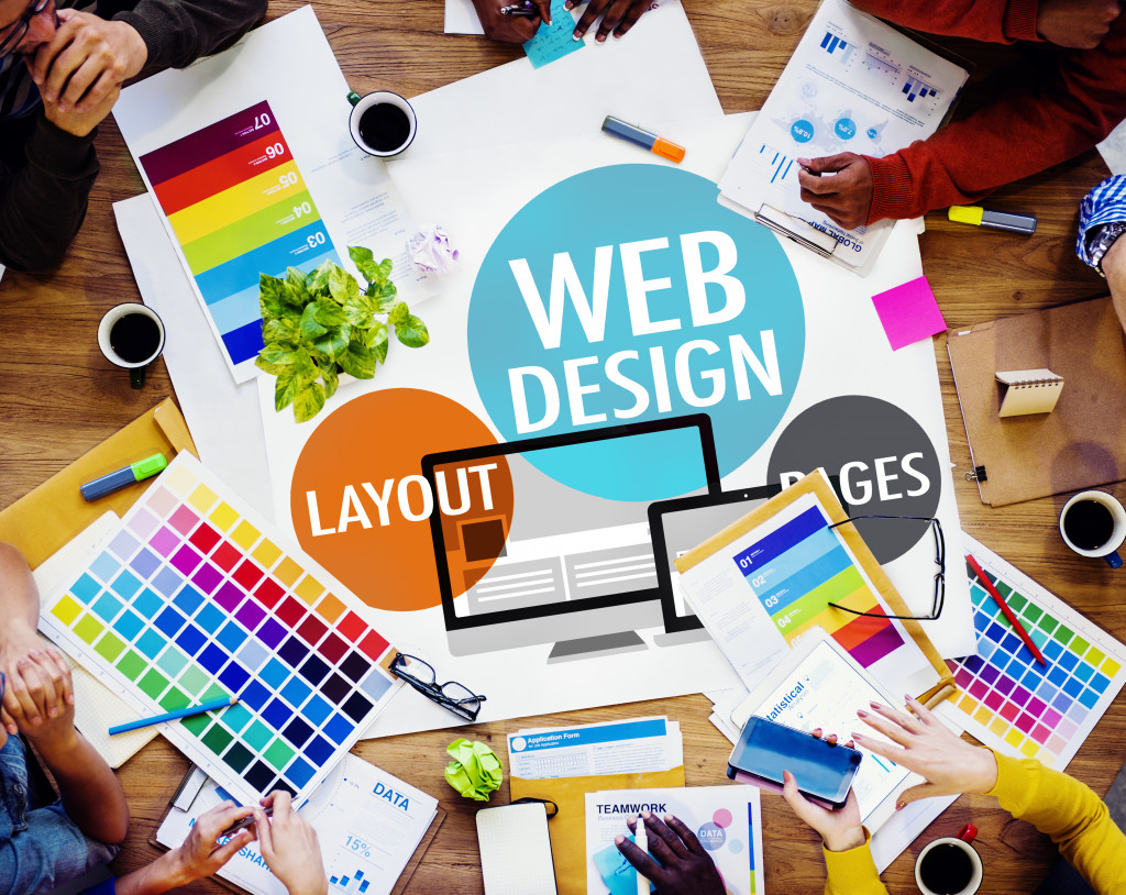 Creating a website for website design