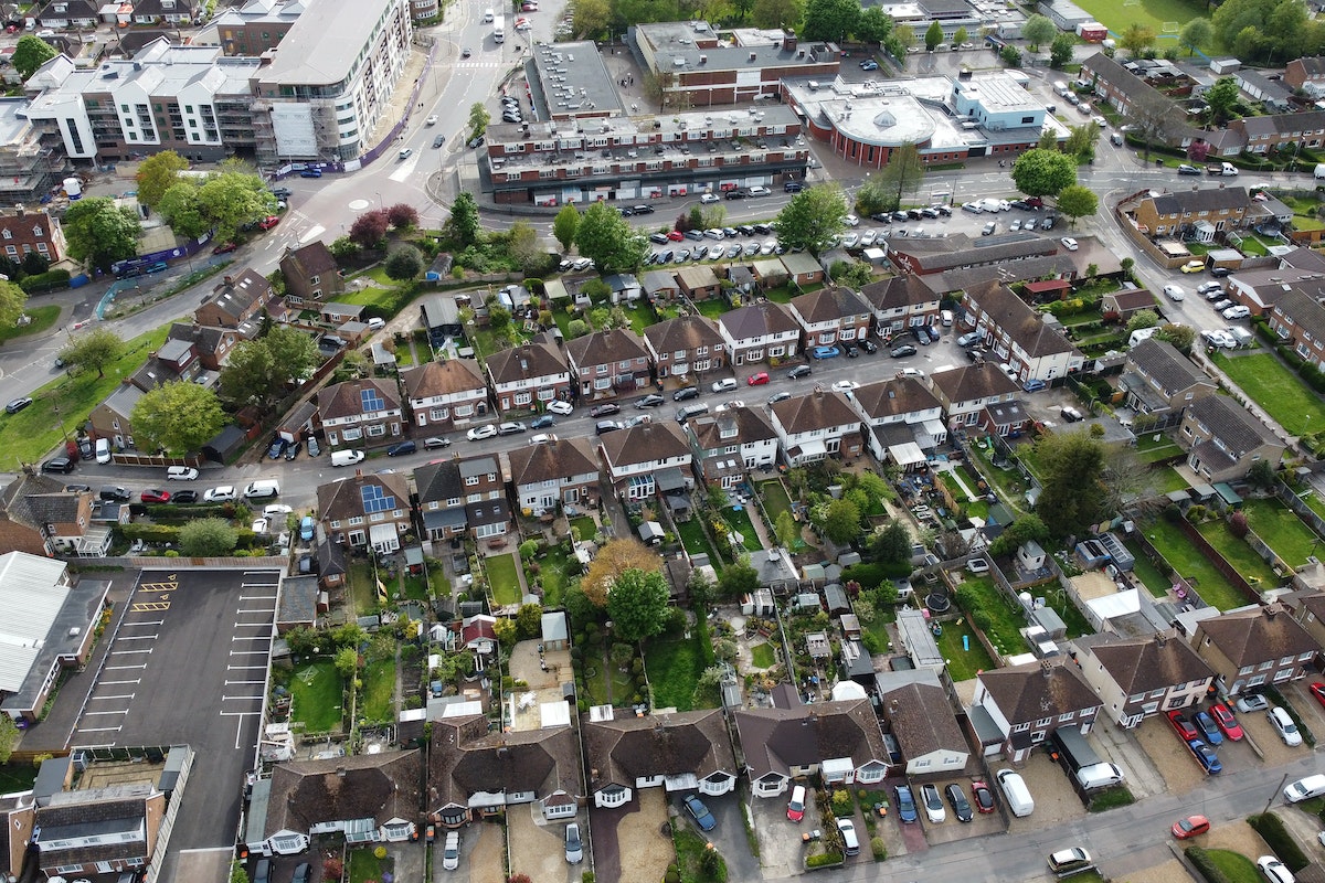 Aerial Photography of Houses and Buildings