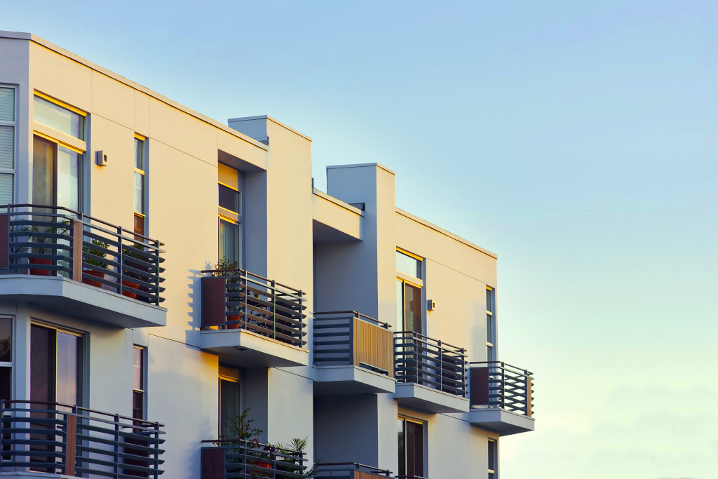 Image of apartment balconies