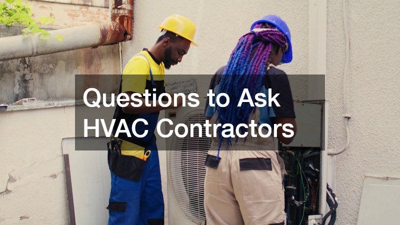 Questions to Ask HVAC Contractors